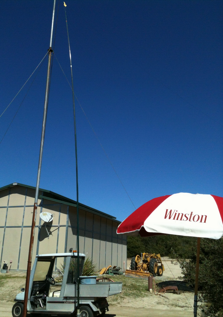 W6CAW Metal vs Fiberglass Support Masts